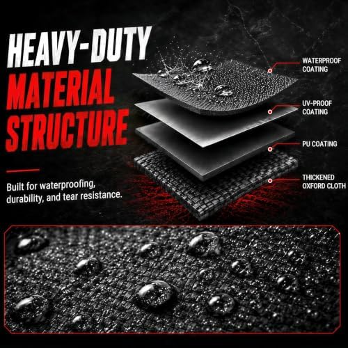 Utheer 600D Waterproof Grill Cover for Royal Gourmet CC1830/CC1830V Grill - Image 6