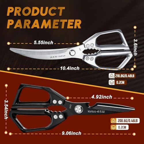 Huusk Kitchen Scissors All Purpose, Heavy Duty Kitchen Shears Set - Image 6