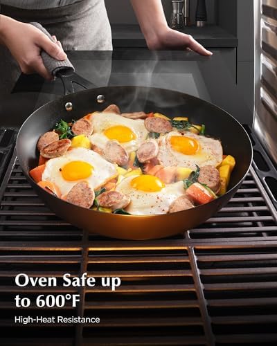Carbon Steel Pan, 10 Inch Nonstick Frying Pan Skillet - Image 5