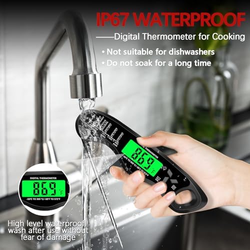 Cooking Thermometer，IP67 Waterproof Meat Thermometer Digital - Image 6