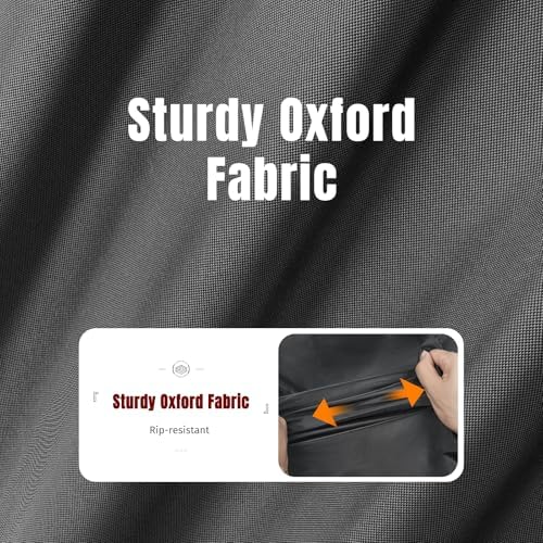 SHINESTAR 49-52in Grill Cover,Windproof with Magic Tape & Drawstring Bottom - Image 7
