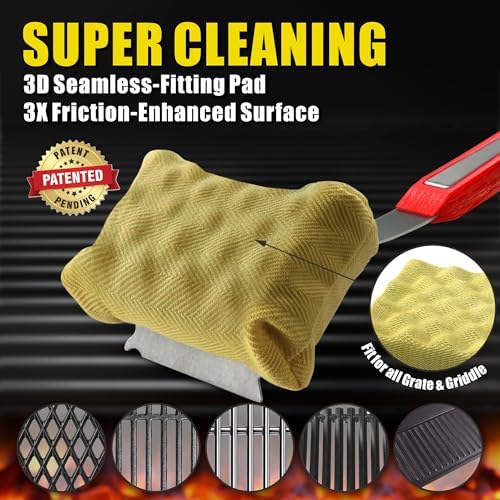 GRILLART SteamWizards Grill Brush Bristle Free, Seamless-Fit Scrub Scraper - Image 3