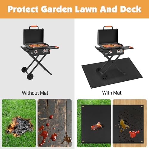 Grill Mat for Blackstone Griddle Accessories 28 & 36in, 90 x 48 x 0.02in - Image 5