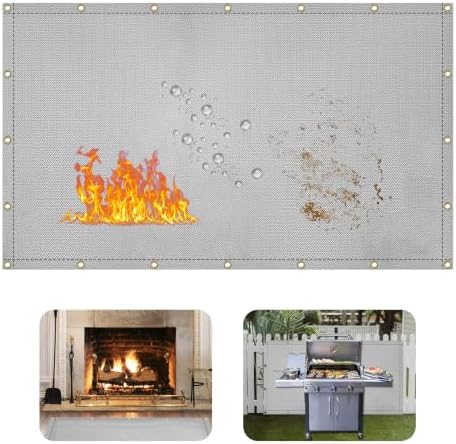 4' X 6' Grill Heat Shield for Deck Railing, Fireproof Heat Shield for Grill by Unknown