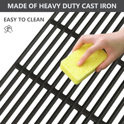 Grill Grates for Nexgrill 4 Burner 720-0830H 720-0830D 720-0670A 720-0783C 720-0783E 720-0958A, 17" Cast Iron Replacement Parts for 5 Burner 720-0888N Charbroil 463241113 463446015, Kenmore Gas Grill - Image 4
