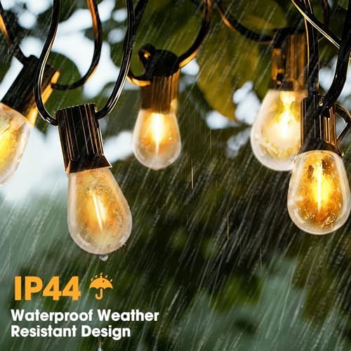 GvvooHome Outdoor String Lights, 50FT LED Waterproof Patio Lights - Image 5