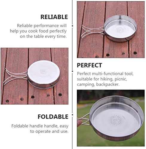 VANZACK Outdoor Pan Camping Cooking Pot Backpacking Cookware Outdoor Cookware Cooking Pan Camp Bbq Frying Portable Cutlery Cooking Utensil Non-stick Portable - Image 5