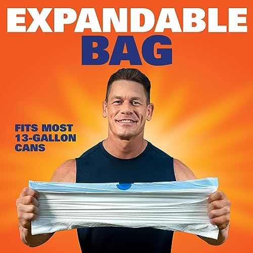 Hefty Ultra Strong 13 Gal Kitchen Trash Bags, White, Unscented, 110ct - Image 6