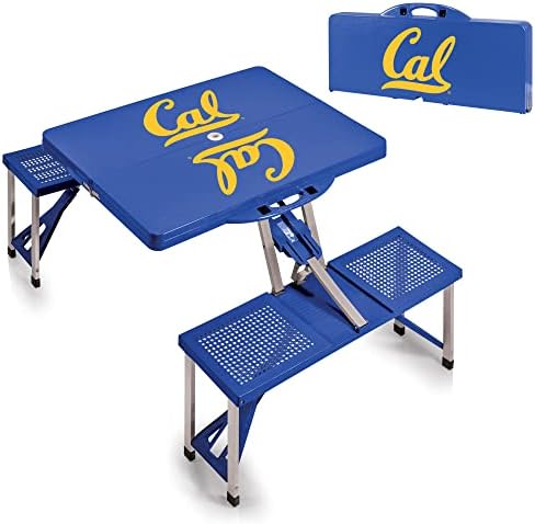 PICNIC TIME NCAA North Carolina Tar Heels Folding Picnic Table - Camping Table - Outdoor Table with Umbrella Hole - Image 5