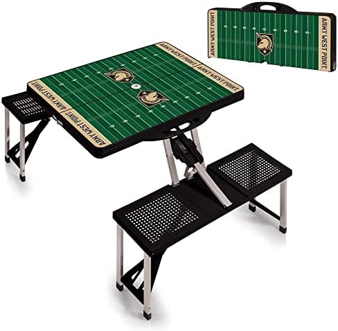 PICNIC TIME NCAA North Carolina Tar Heels Folding Picnic Table - Camping Table - Outdoor Table with Umbrella Hole - Image 4