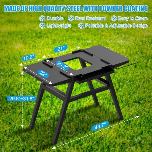 Adjustable Cart for Ninja Outdoor Woodfire Grill Stand OG700 OG800 OG900 - Image 2