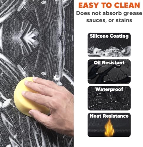 Uranshin Large Under Grill Mat for Outdoor Grill & Deck BBQ, 48 x 36 inches - Image 3