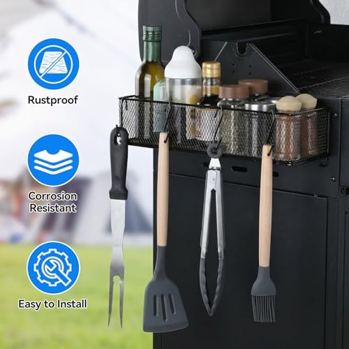 2 Pack Magnetic Storage Bins with Paper Towel Holder for Traeger Holder Accessories Outdoor Grill for Traeger Compatible with Ironwood 650/885, PRO 575/780/34/22, Pit boss, Z-Grills - Image 4