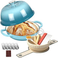 Umite Chef 6QT Enameled Cast Iron Dutch Oven Bread Baking Gift Set by UmiteChef