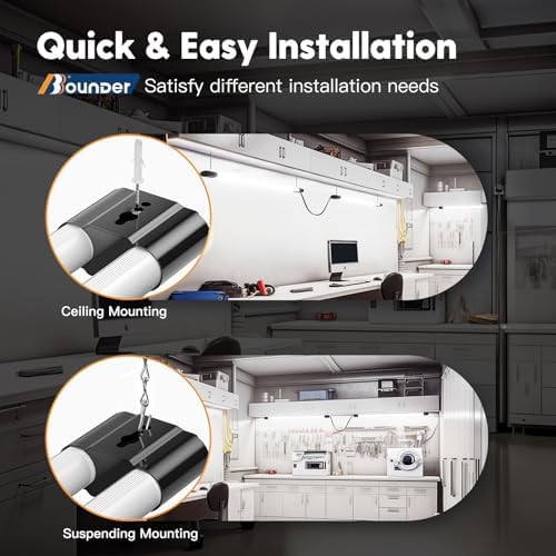 BBOUNDER 10 Pack 4FT LED Shop Light, 6500K, 40W=250W, 4400LM, 4 Linkable - Image 6
