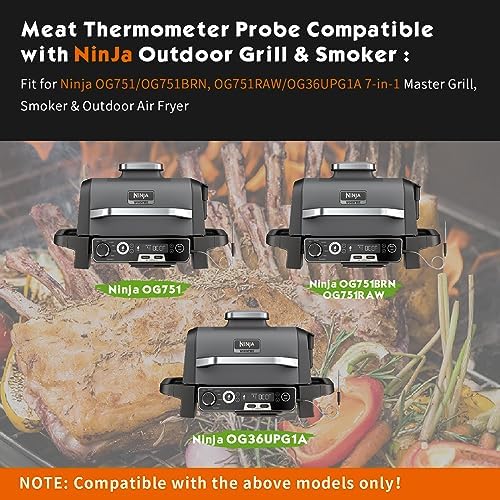 Replacement Thermometer Meat Probe for Ninja OG751 Woodfire Pro Outdoor Grill & Smoker Compatible with Ninja OG700 Series adn OG36UPG1A, BBQ Grills Accessories, 127HY751, 1 Pack - Image 3