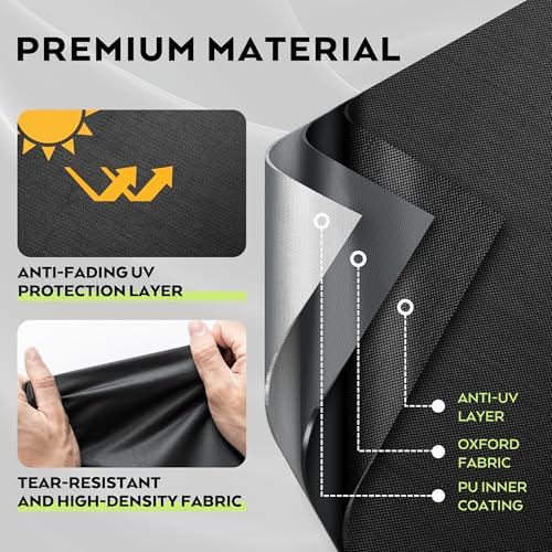 Griddle Cover for CharBroil Bistro Pro Electric Grill & Griddle 25302145/25302146, Outdoor Grill Cover for Charbroil Bistro Pro Gas Grill 25302161 - Image 3