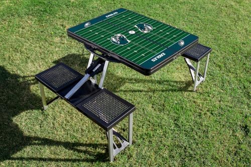 Picnic TIME NFL Football Field Folding Picnic Table, Camping Table, Outdoor Table with Umbrella Hole - Image 2