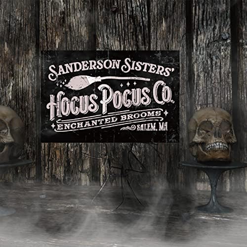 BEASTZHENG Halloween Decorations Retro Salem Wall Sign Hocus Pocus Decor - Image 2