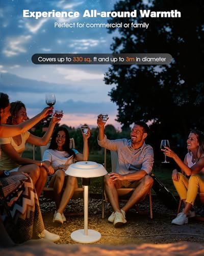 Electric Patio Heater, 1500W Portable Tabletop Infrared Heater - Image 6