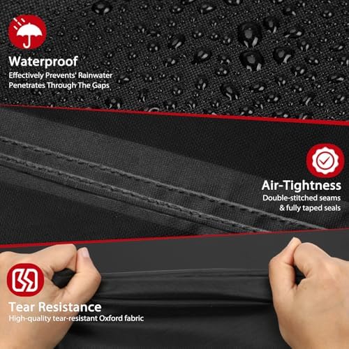 Topcrown Grill Cover for Outdoor Grill Waterproof BBQ Gas Grill Cover (67") - Image 4