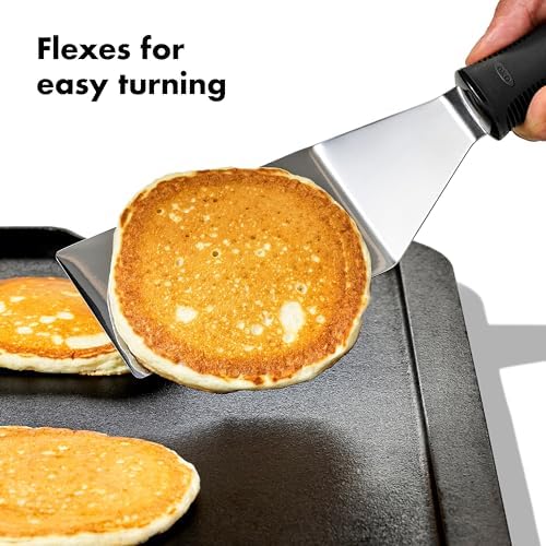 OXO Good Grips Restaurant Turner, Stainless Steel Metal Spatula - Image 5