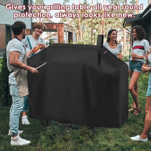 Grill Cover for Royal-Gourme-t CC1830T 30" Barrel Charcoal Grill - Image 5