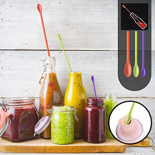 HOTEC 9-Pack BPA Free Silicone Spatula Set, Multi-Color - Image 5