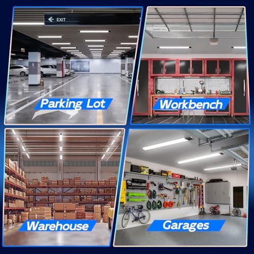 hykolity 4FT Linkable LED Shop Light for Garage,4400LM,5000K Daylight - Image 6