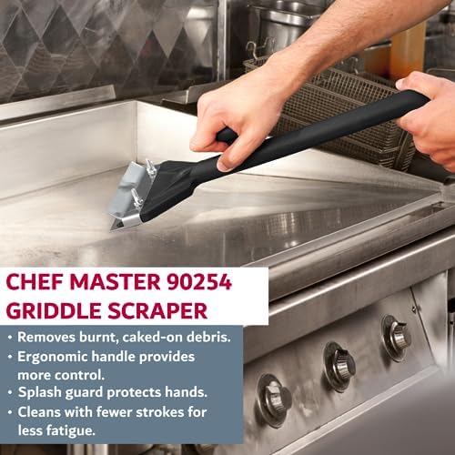 Chef Master Griddle Scraper & Flat Top Grill Cleaner, Griddle Cleaning Kit - Image 4