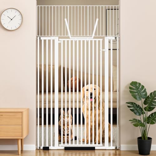 71" Extra Tall Pet Gate, 30-41" Wide Auto Close Tall Dog Gate by Baococo