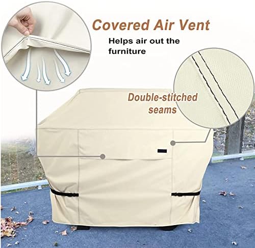NettyPro Griddle Cover for Blackstone 28 inch Griddle Waterproof Heavy Duty, Beige - Image 3