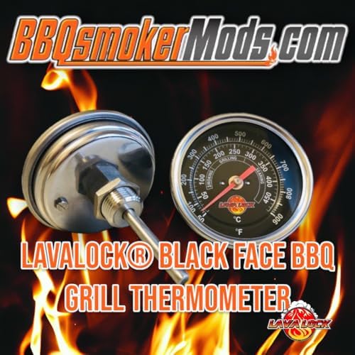 Black Face BBQ Grill Thermometer 50F-900F High Temp Range Heavy Duty Premium Quality Smoker Thermo 2 Inch or 3" 1/2 NPT Thread - Image 5