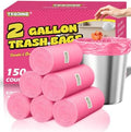 Small 2 Gallon Trash Bags Unscented, 0.78 Mil, Pink, 150 Count by TFORING%C2%AE