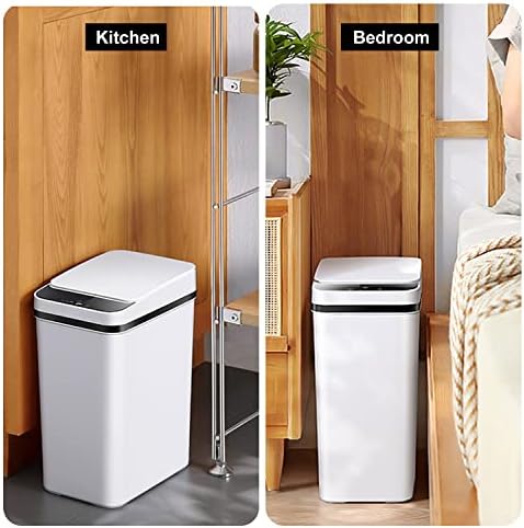 2 PACK - Slim Touchless Bathroom Trash Can - Smart Trash Can Motion Sensor - Image 5