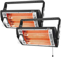Shinic 2-Pack 120V Electric Garage Heater,1500W/750W Ceiling Mounted Heater by SHINIC