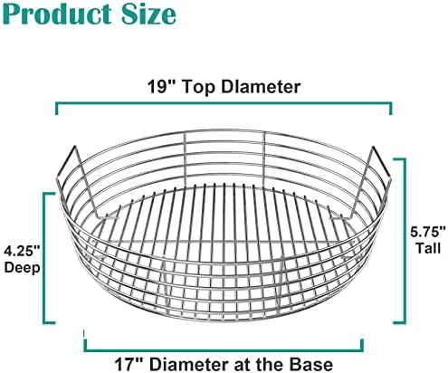 Charcoal Ash Basket for X-Large Big Green Egg Grill - Image 2
