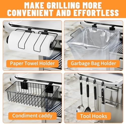 Organizer Kit for Weber Grill Accessories Mount on Weber Side Rail - Image 6