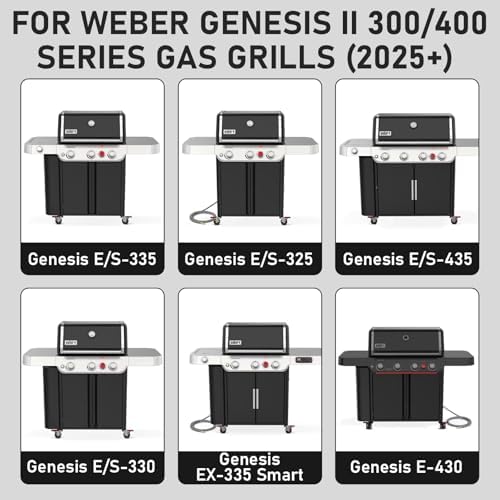 Utheer Grill Grates for Genesis 2025+, Matte Porcelain Cast Iron - Image 2