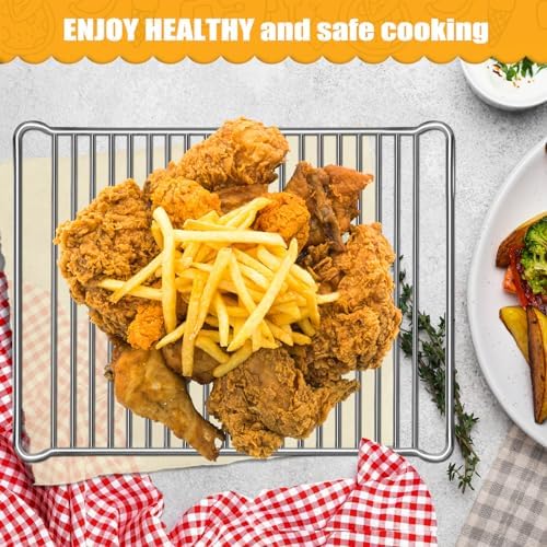 GCQ Wire Rack for Breville BOV900BSS Smart Oven Air Fryer Pro and Convection Oven,16.54''×12.2'' Stainless Steel Grill Racks Baking Rack Cooling Rack Accessories Replacement Parts,Dishwasher Safe - Image 7
