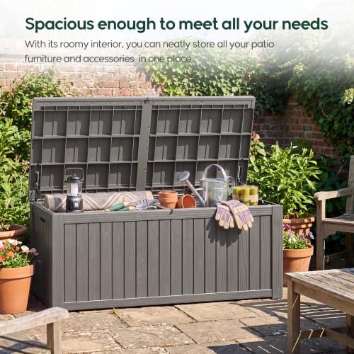 KAMABOKO 230 Gallon Outdoor Storage Box Waterproof Deck Box for Patio - Image 2