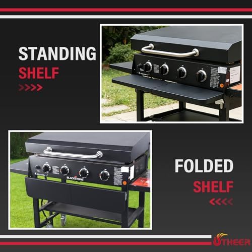 Utheer Front Shelf for Blackstone 36 Inch Griddle, Folding BBQ Prep Table - Image 7