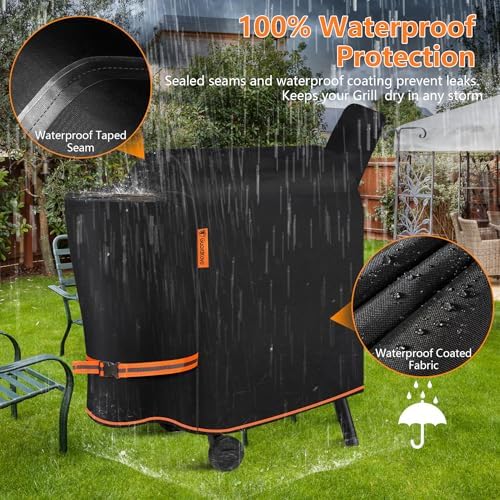 1000D Heavy Duty Grill Cover for Traeger Pro 22/575 Series BAC503 - Image 3