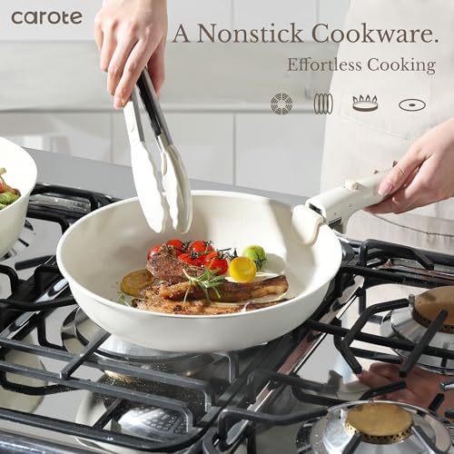 CAROTE 19pcs Pots and Pans Set Non Stick, Detachable Handle Cookware - Image 3