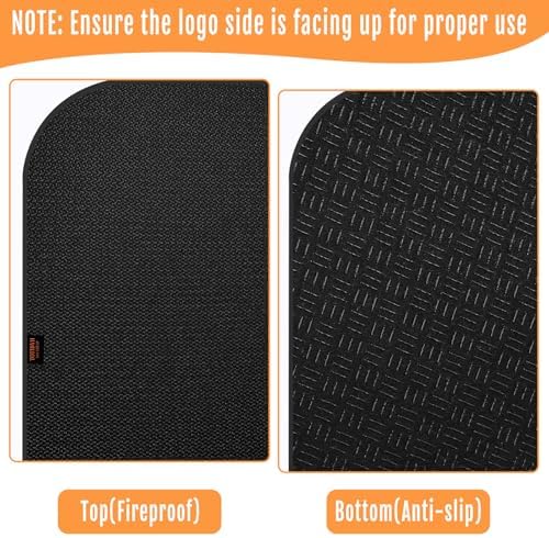 Fireplace Hearth Rug, 42 X 24 inches Fireproof Fireplace Mat - Image 4