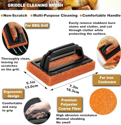 ROMANTICIST 8pc Professional Stainless Griddle Accessories Kit - Image 5