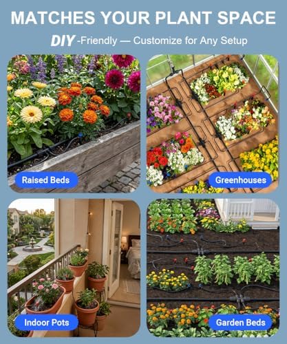 26FT Main Tube 1/2" Drip Irrigation System Kit with 30 Adjustable Nozzles - Image 6