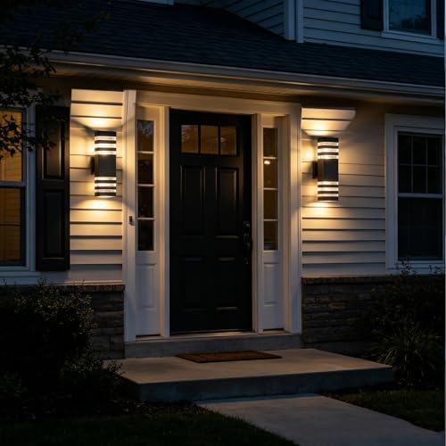 Black Outdoor Lights for House Waterproof Modern Exterior Lighting Fixtures - Image 7