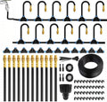 MIXC 50Ft 1/4" Drip Irrigation System,2026-Upgrade Garden Irrigation Kit with 12pcs Adjustable Copper Nozzles,Automatic Atomizing Watering System for Outdoor Plants,Raised Bed,Yard,Potted Plant,Lawn by MIXC