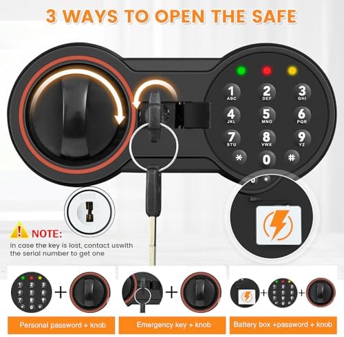 8.2 Cub Fireproof Safe Box for Home Use, Closet-Friendly - Image 6